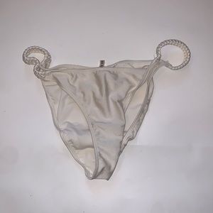 white swimsuit bottoms